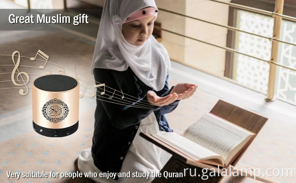 Цифровой динамик Корана с перезаряжаемым MP3 -плеер и пультом дистанционного управления